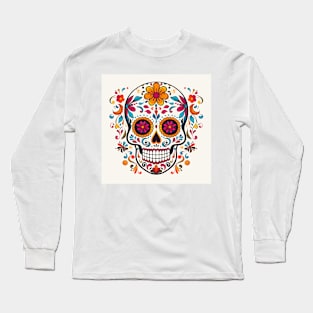 Day of the Dead Sugar Skull 11 Long Sleeve T-Shirt